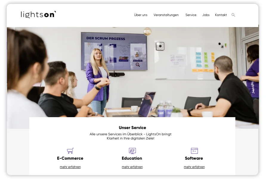 Screenshot von der Übersichtsseite des TYPO3 Seminarmanagers