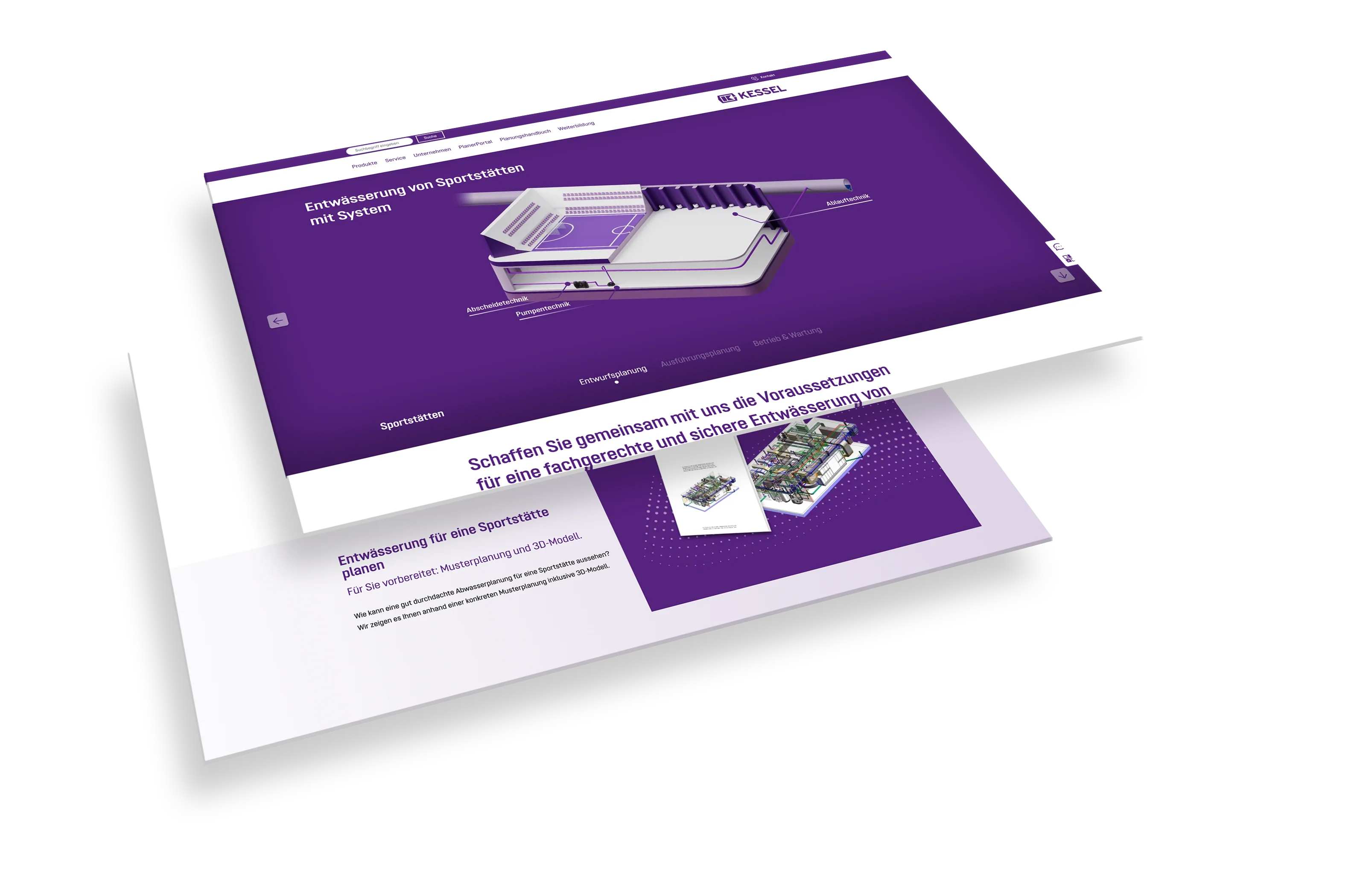 Bilder von der Kessel Website