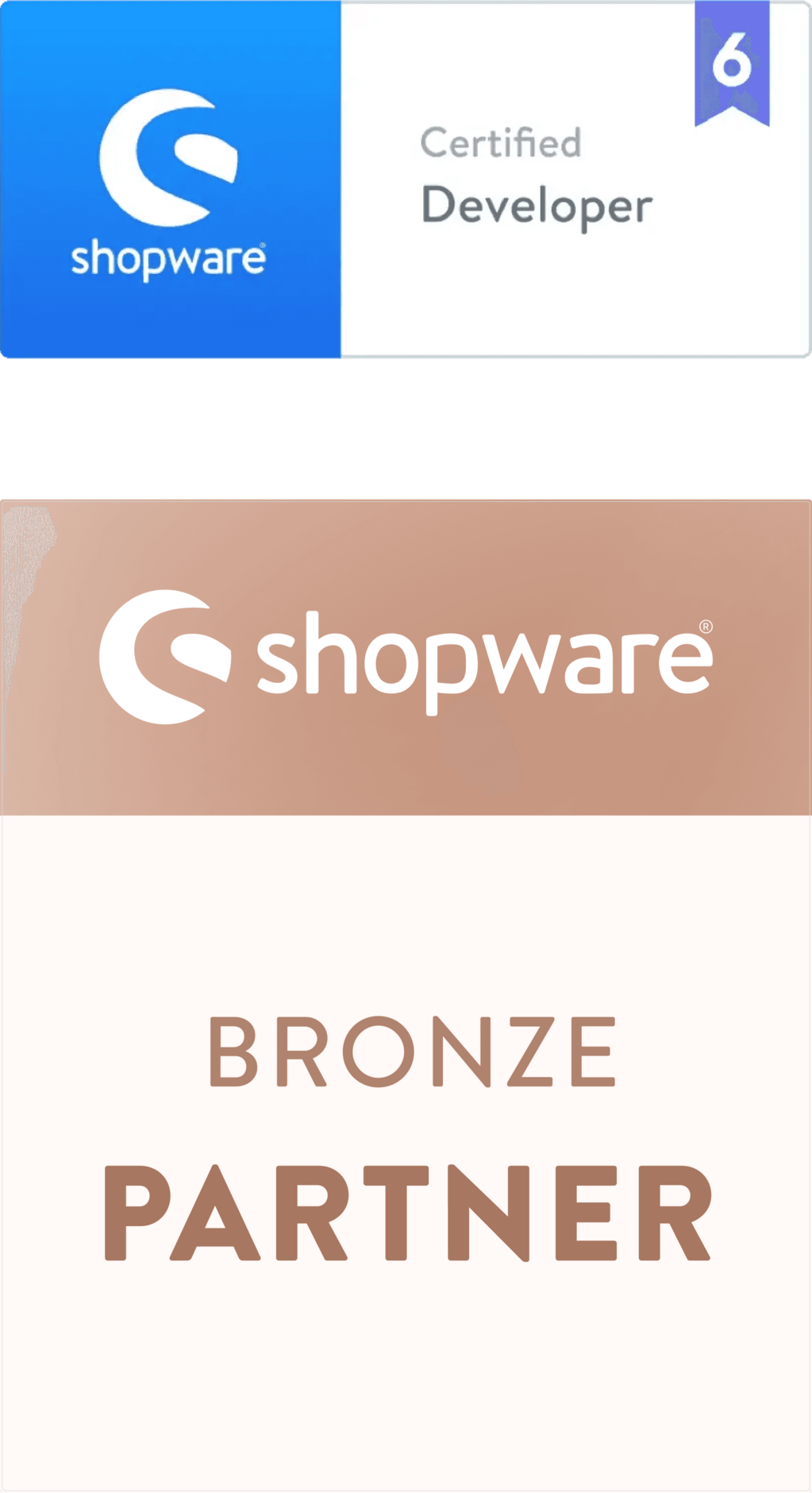 Offizielle Shopware Bronze Partner Auszeichnung